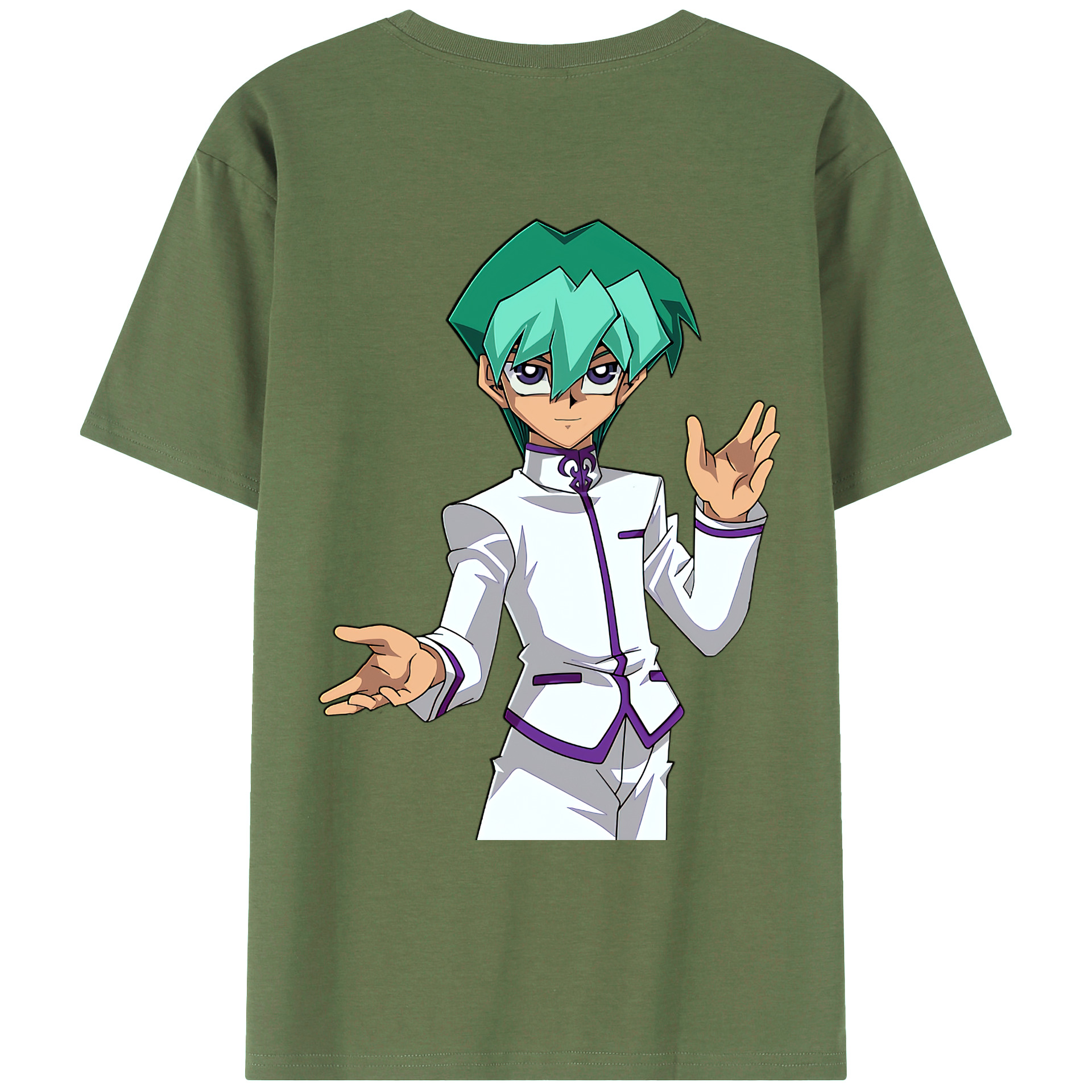 （画像用） 遊☆戯☆王 Yu-Gi-Oh! 綿100％ メンズ半袖Tシャツ（バックプリント） 通気性